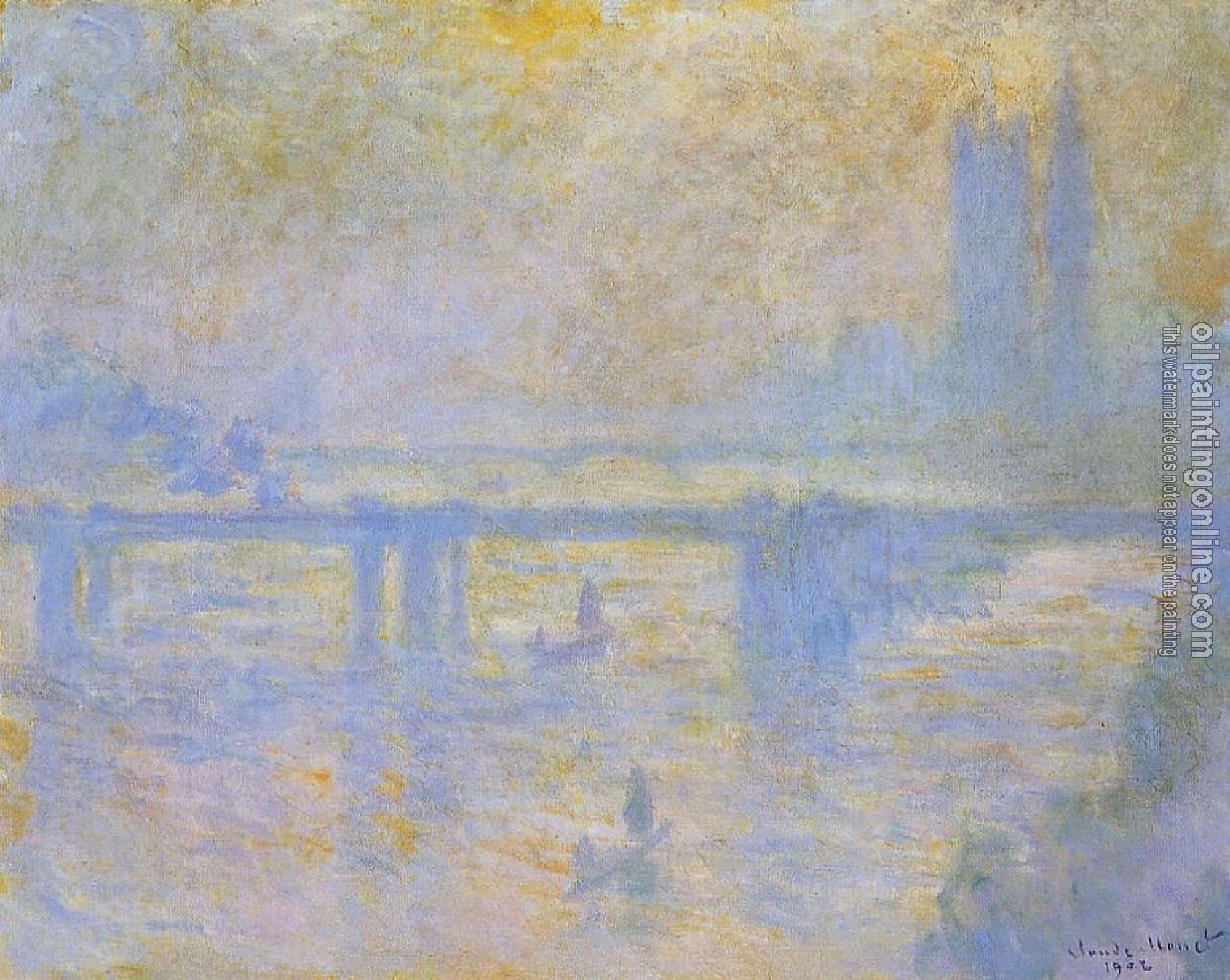 Monet, Claude Oscar - Charing Cross Bridge